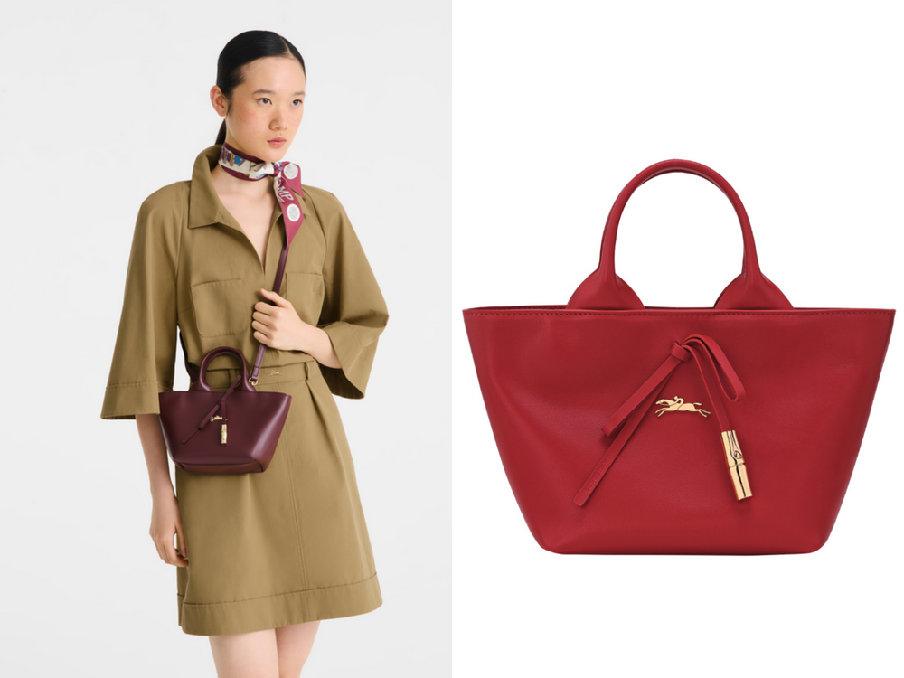 Longchamp送上馬年驚喜！全新「酒紅水餃包＋卡夾」好看又討喜、新年開運就靠這咖！-7