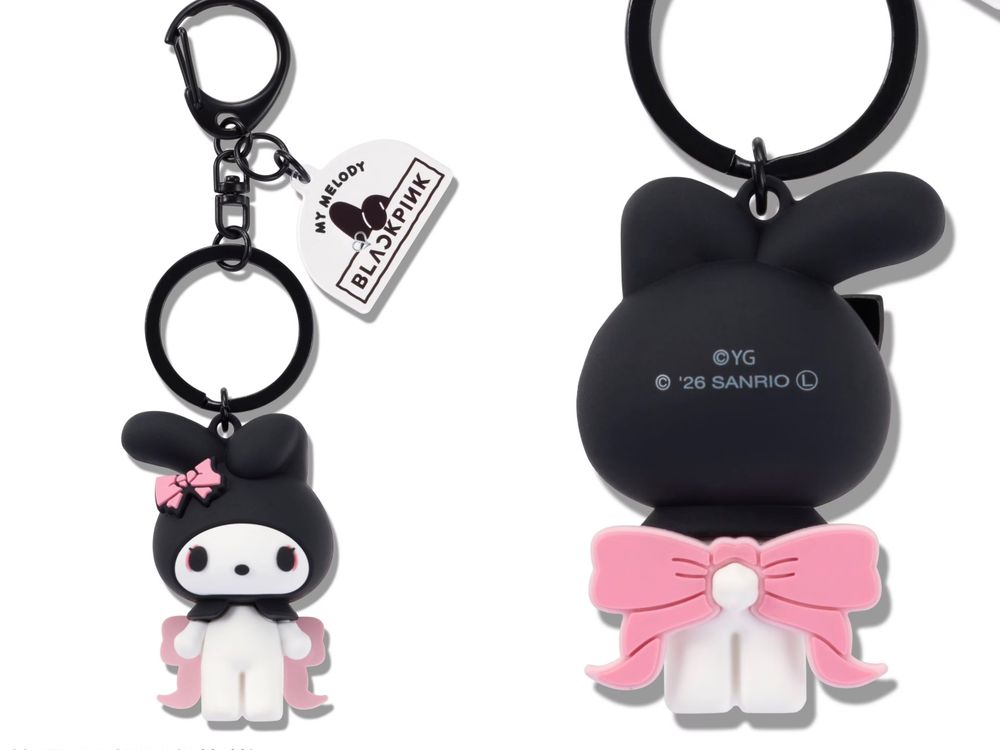 BLACKPINK跟美樂蒂聯名了！超可愛「粉蝴蝶結+黑頭套美樂蒂玩偶、霓虹抱枕」價格&開賣日期一次看！-10