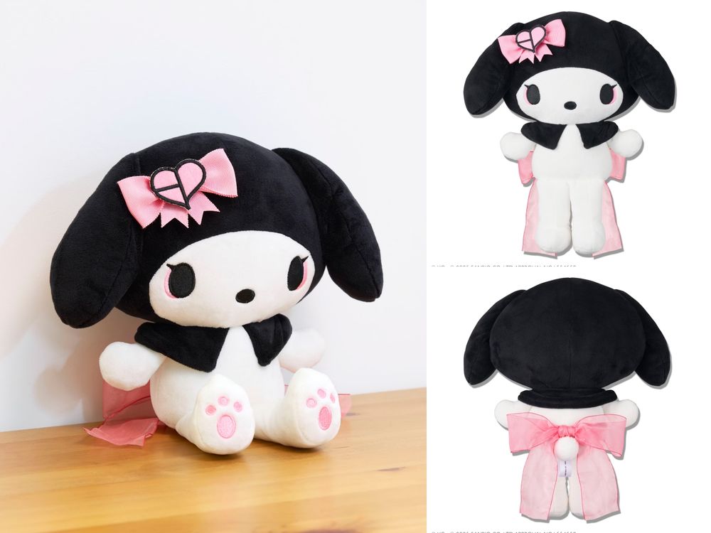 BLACKPINK跟美樂蒂聯名了！超可愛「粉蝴蝶結+黑頭套美樂蒂玩偶、霓虹抱枕」價格&開賣日期一次看！-18