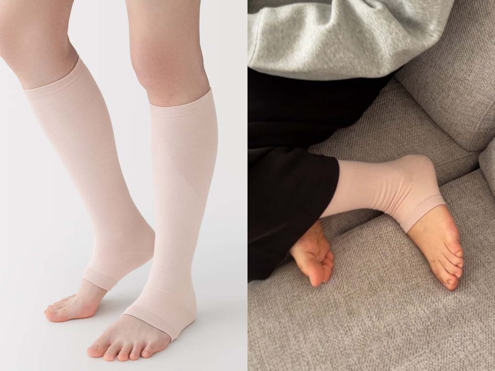 腿水腫救星！無印良品新出「壓力襪」日本爆紅賣翻！竟然不到300元、穿一次就回不去！-3