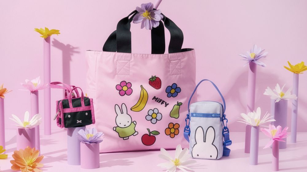 以為Kitty就結束了嗎？！LeSportsac再推Miffy聯名！雙面「兔兔小臉」直接投降結帳！-10