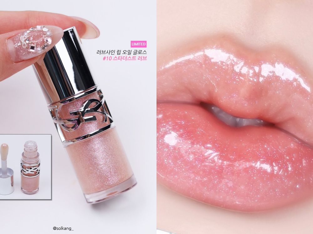 2026必收藏專櫃彩妝！YSL把星光閃粉灑進「皮革腮紅、嫩唇凍、水唇膏」，一抹展現輕透裸光＋細閃水光！-14