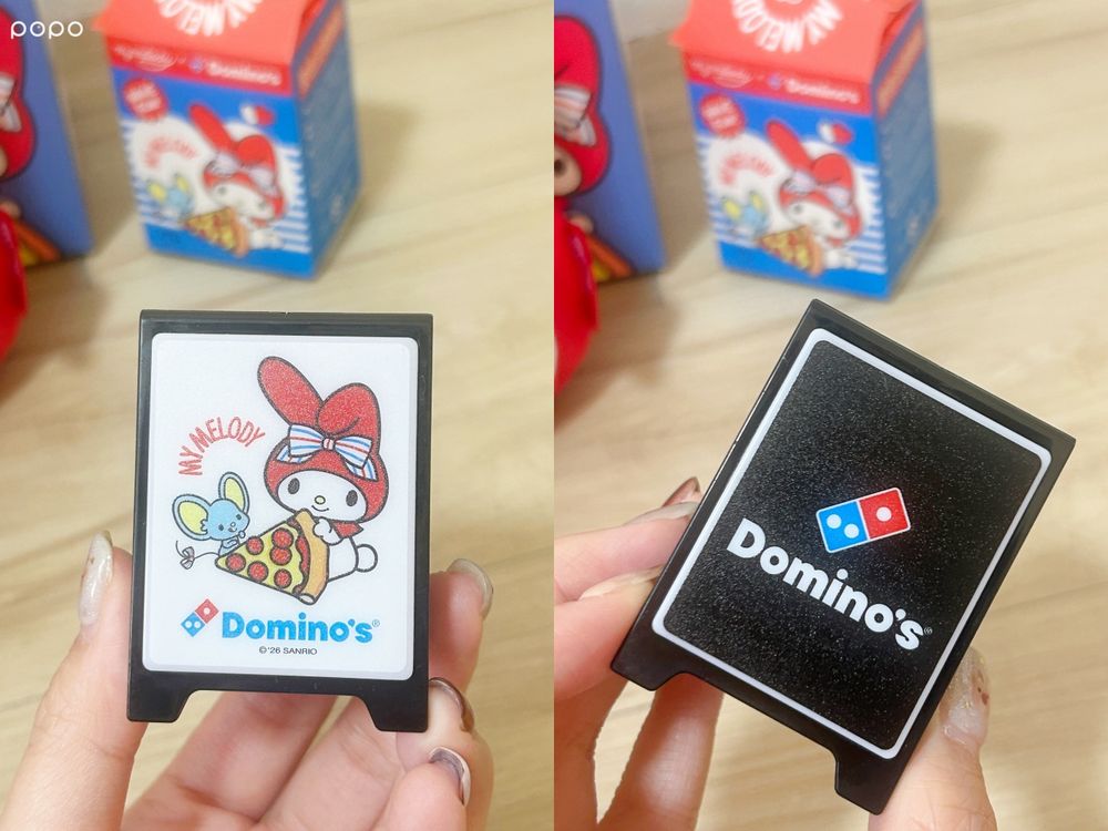 達美樂跟美樂蒂聯名啦！限定紙盒Q到捨不得丟、還有超可愛「美樂蒂披薩翻轉包&迷你招牌」周邊要買！-7