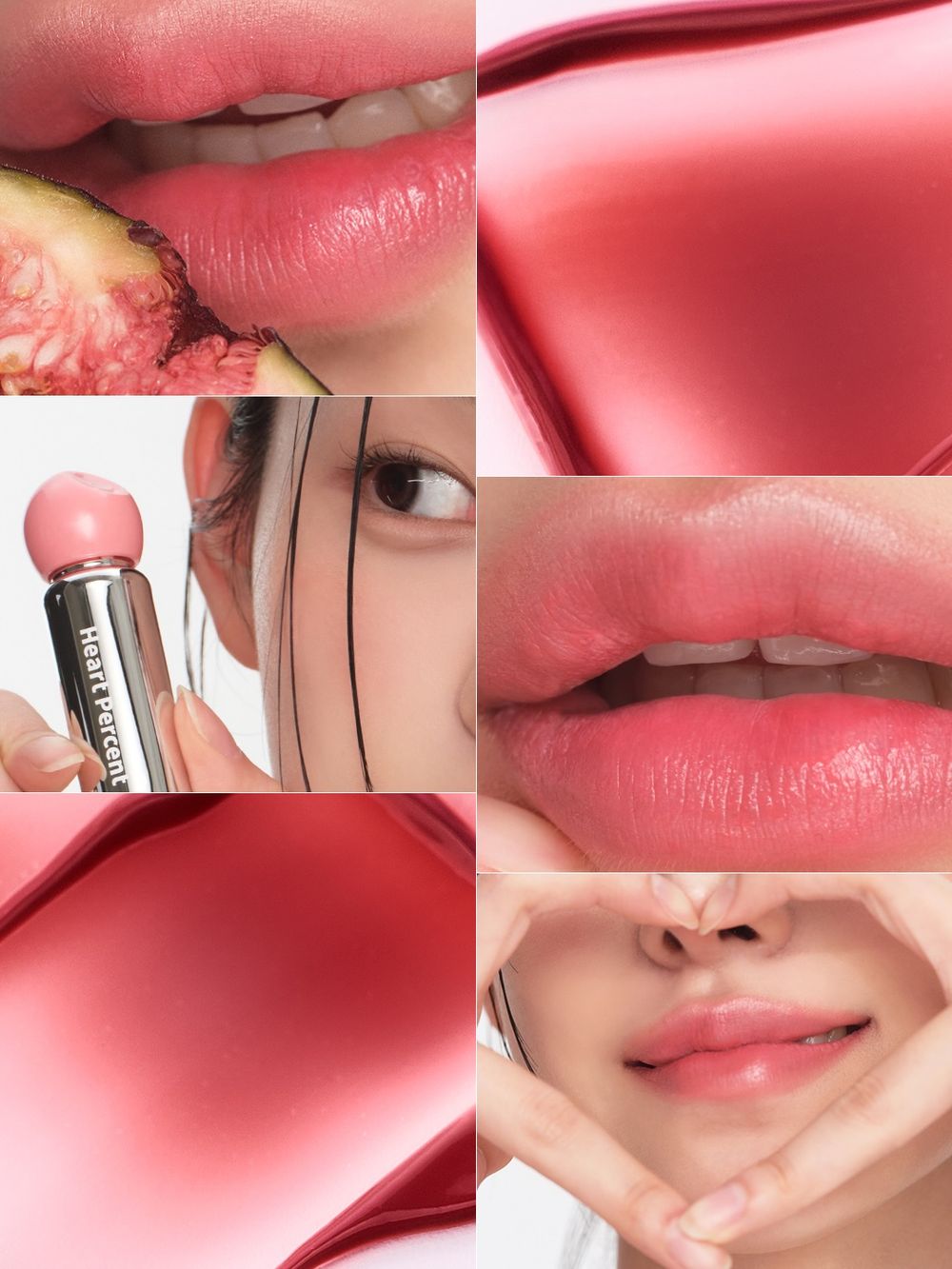 2026韓系唇妝趨勢揭曉！Heart Percent「原生花瓣唇釉」水霧質地＋低飽和溫柔美色，搭配不規則圓潤設計太可愛！-9