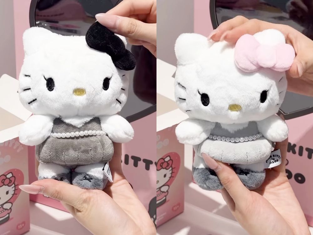 Jisoo×Hello Kitty聯名周邊曝光！超可愛「小洋裝+珍珠腰鏈Kitty玩偶、絨毛吊飾盲盒」購買方式看這邊！-4
