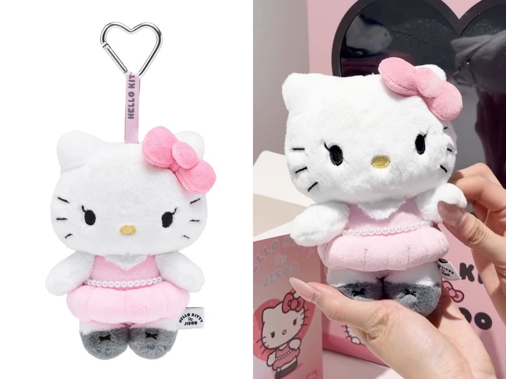 Jisoo×Hello Kitty聯名周邊曝光！超可愛「小洋裝+珍珠腰鏈Kitty玩偶、絨毛吊飾盲盒」購買方式看這邊！-6