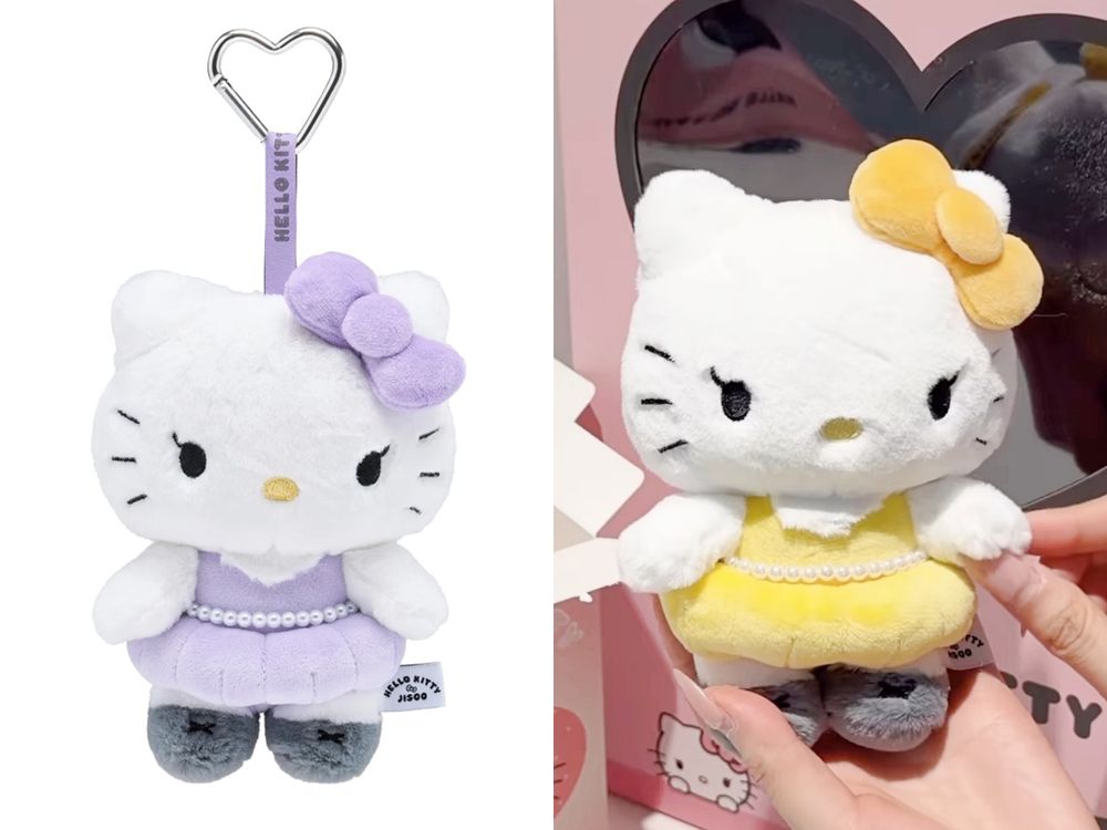 Jisoo×Hello Kitty聯名周邊曝光！超可愛「小洋裝+珍珠腰鏈Kitty玩偶、絨毛吊飾盲盒」購買方式看這邊！-8