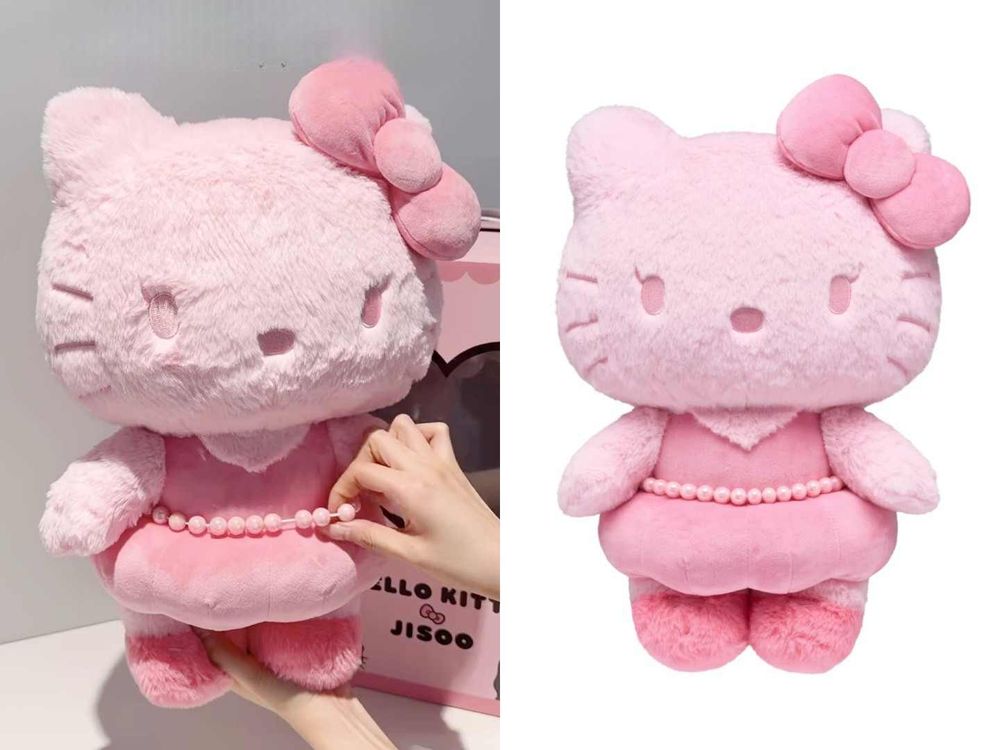 Jisoo×Hello Kitty聯名周邊曝光！超可愛「小洋裝+珍珠腰鏈Kitty玩偶、絨毛吊飾盲盒」購買方式看這邊！-9