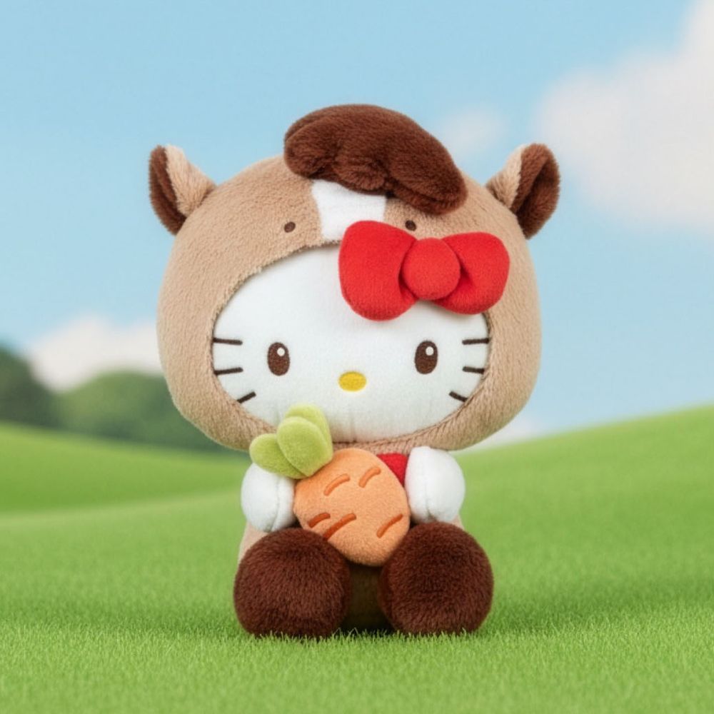 7-11開賣2026馬年限定Hello Kitty周邊！超可愛「小馬裝凱蒂貓玩偶、招福公仔」全都要帶回家！-5