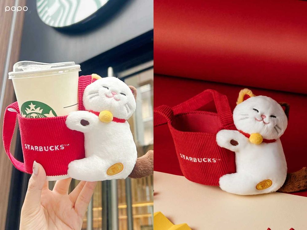 星巴克2026新年限定必買10大周邊推薦！社群爆紅「招財貓飲料杯套、達摩熊收納罐」全都太欠買！-5
