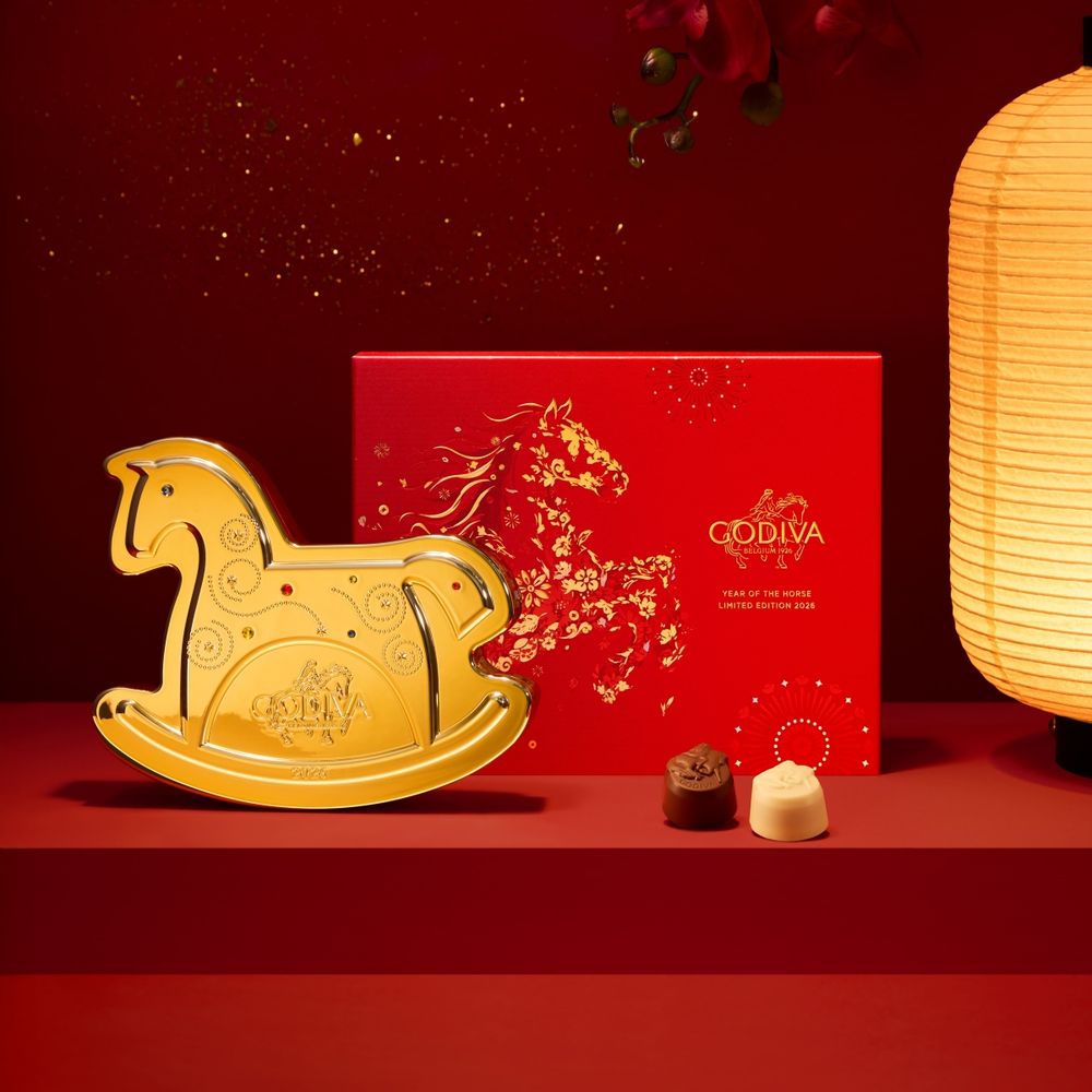 GODIVA新年禮盒開賣！「馬年限定小馬造型巧克力、金色木馬禮盒」美到捨不得送！-4