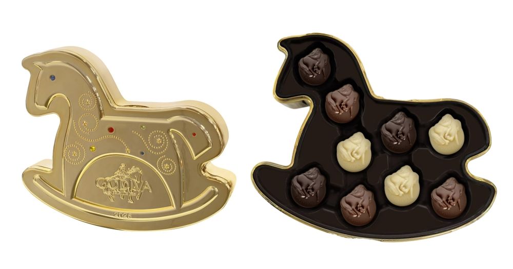 GODIVA新年禮盒開賣！「馬年限定小馬造型巧克力、金色木馬禮盒」美到捨不得送！-5