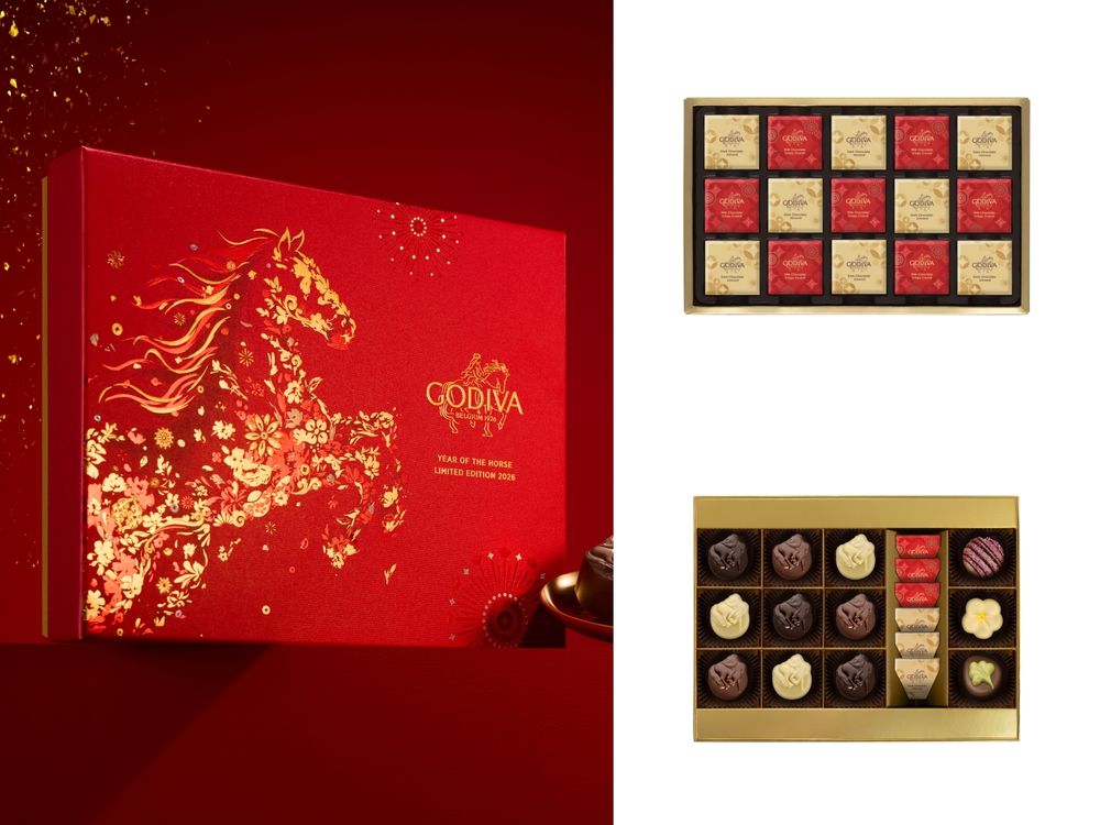 GODIVA新年禮盒開賣！「馬年限定小馬造型巧克力、金色木馬禮盒」美到捨不得送！-9