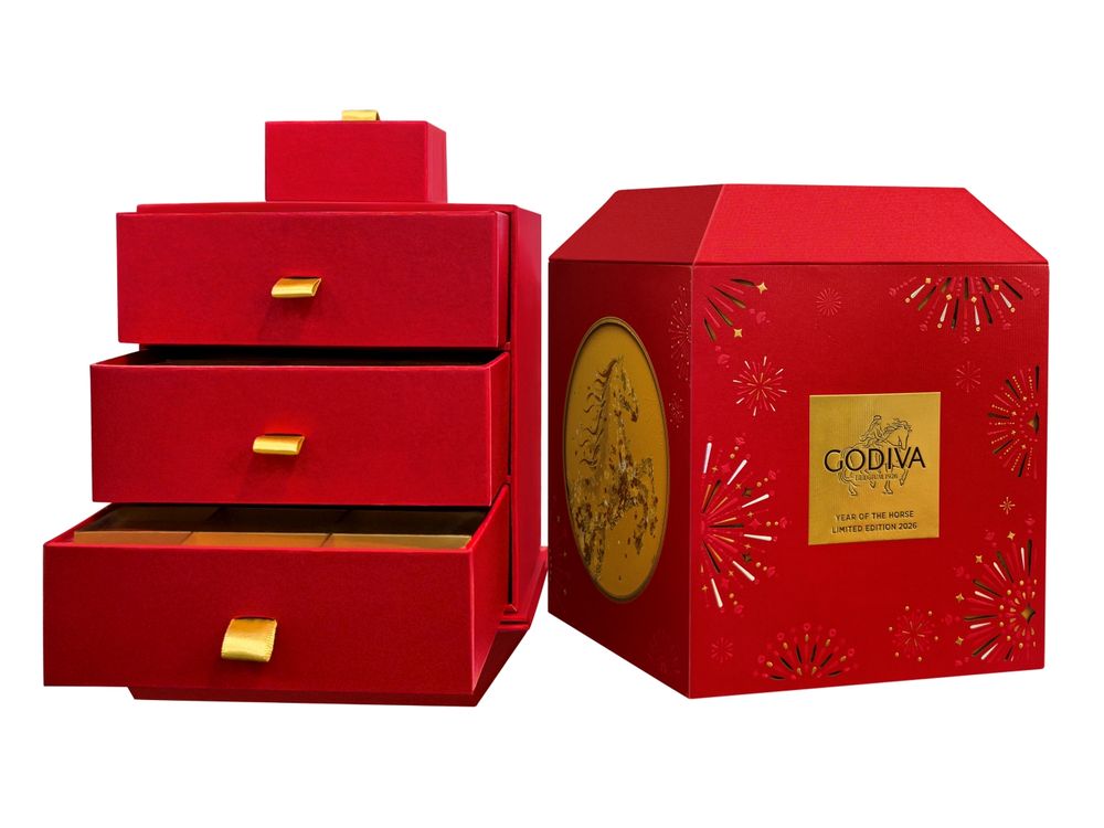 GODIVA新年禮盒開賣！「馬年限定小馬造型巧克力、金色木馬禮盒」美到捨不得送！-10