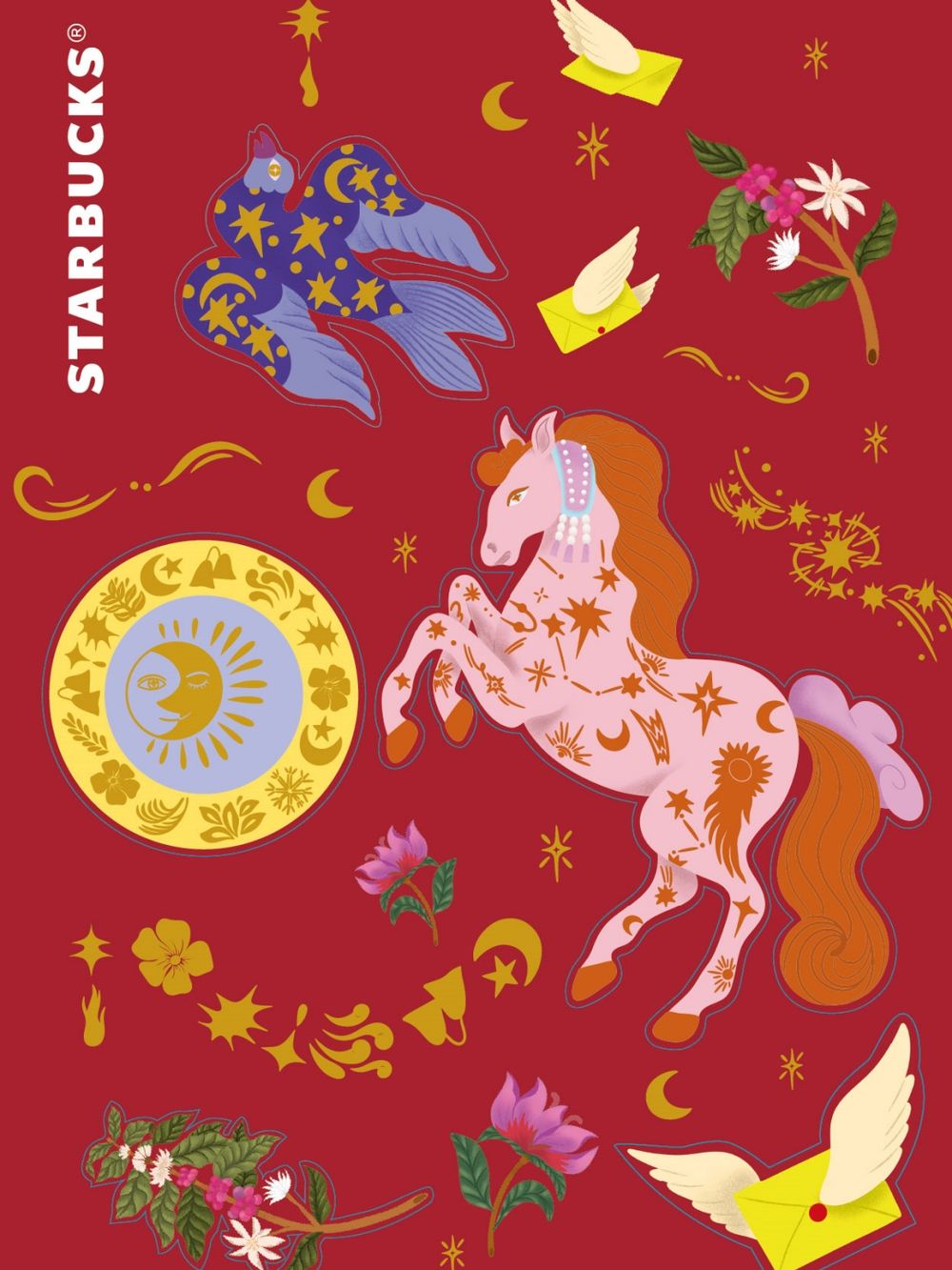 星巴克2026新年禮盒都好燒！「達摩熊熊+花生可可杏仁捲、小馬鐵盒咖啡捲心酥」可愛到捨不得送人！-2