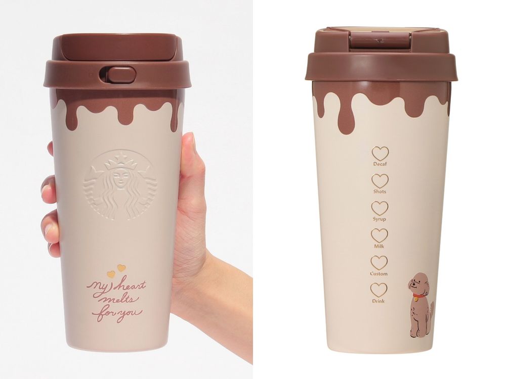 日本星巴克2026情人節限定商品太燒！超可愛「巧克力馬克杯、貴賓狗愛心變色水杯」這天開賣！-6