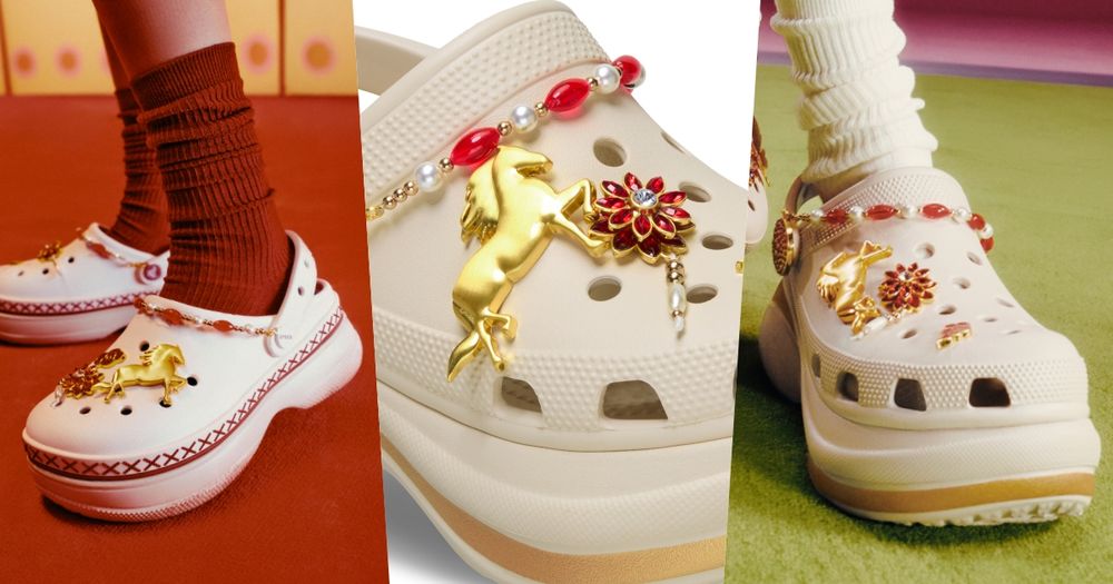 Crocs馬年限定逆天神鞋！內建「６公分厚底」根本比例救星、過年走春自帶大長腿！-1