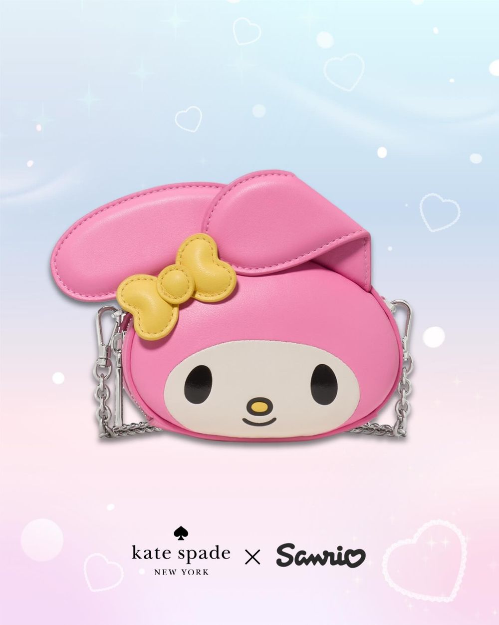 三麗鷗聯名買沒完！Kate Spade驚喜推出Kitty、酷洛米、美樂蒂「包包、吊飾」可愛發瘋！-4