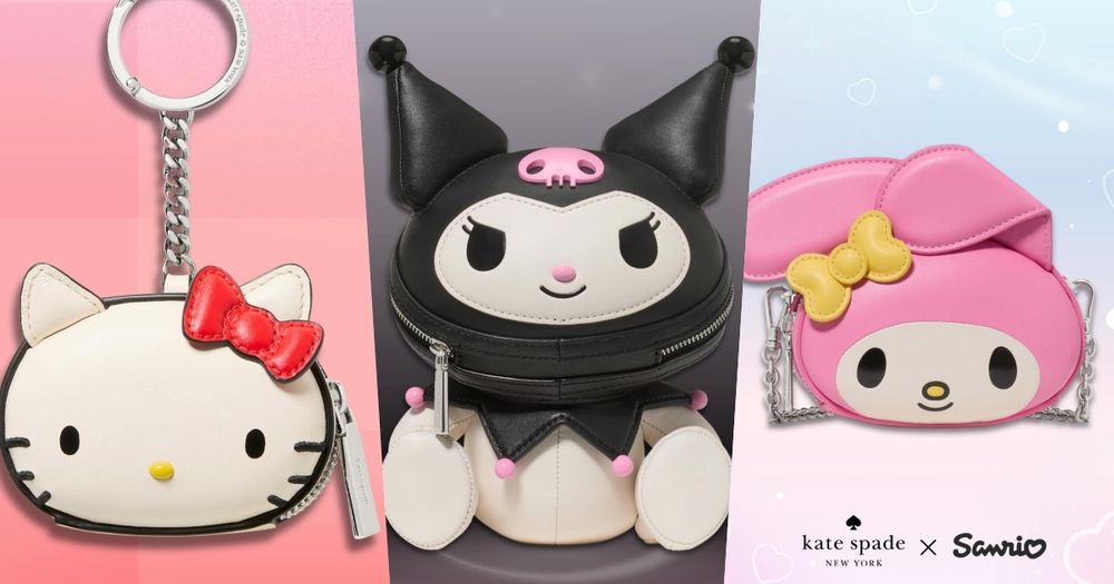 三麗鷗聯名買沒完！Kate Spade驚喜推出Kitty、酷洛米、美樂蒂「包包、吊飾」可愛發瘋！-5