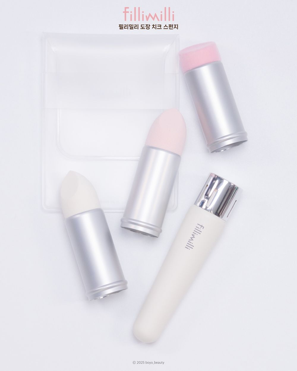 手殘人必擁有頰彩救星！韓國人氣「印章腮紅海綿」，不同海綿頭對應不同質地，再也不怕腮紅液讓底妝斑駁！-16