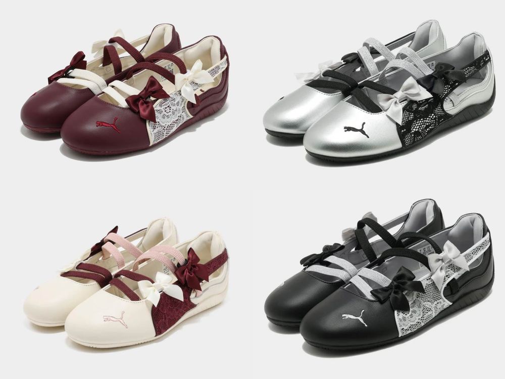 這回真的忍不了！PUMA推出「蕾絲版」Speedcat芭蕾球鞋！限定四色一次看、高級酒紅最燒！-2