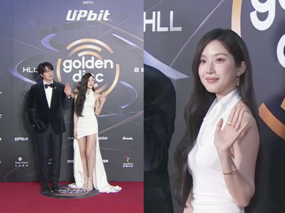 台北大巨蛋星光炸裂！2026金唱片紅毯女神直擊，IVE、文佳煐美出新高度，Jennie霸氣紅馬甲禮服、女王氣勢滿分！-7