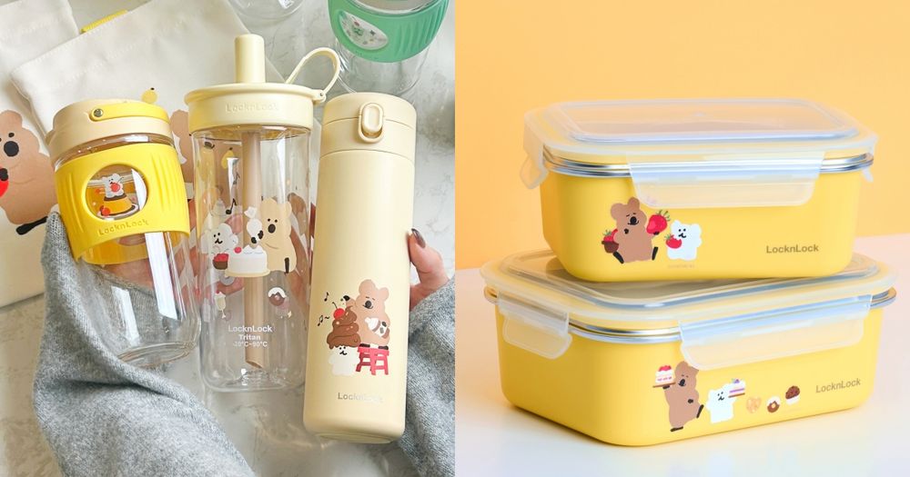樂扣樂扣跟矮袋鼠DINOTAENG聯名了！超可愛QUOKKA&BOBO吸管水杯、保鮮盒、萬用提袋全都想要！-1
