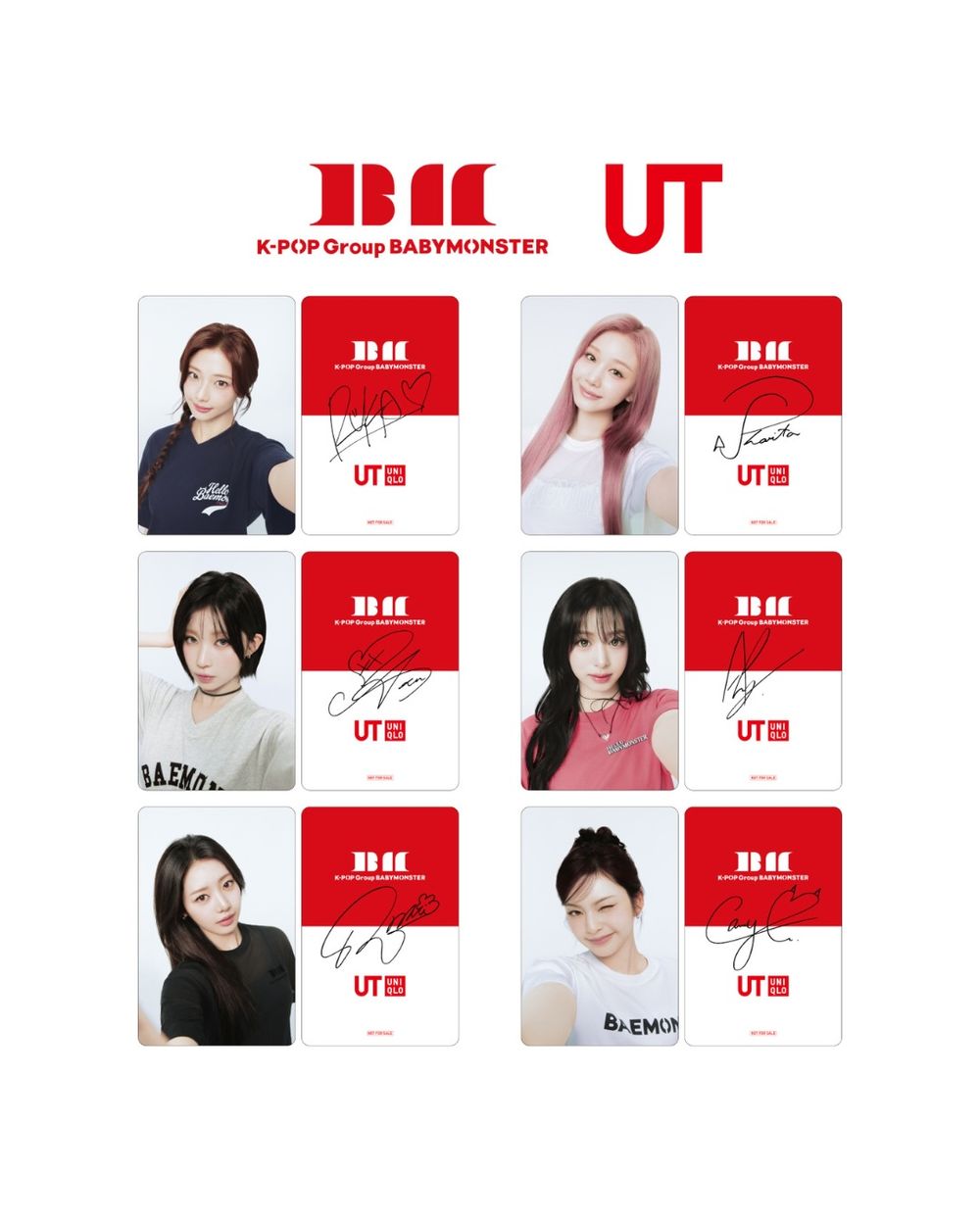 粉絲久等了！UNIQLO聯名BABYMONSTER開賣時間確定！買衣服就送小卡太划算？！-15