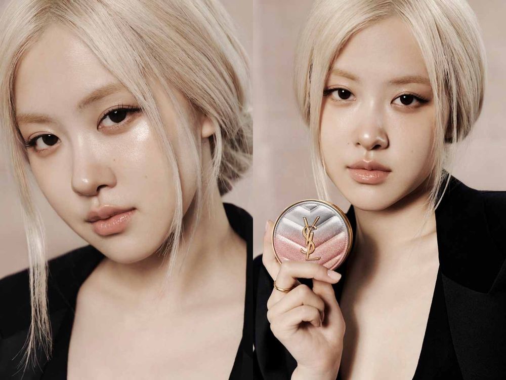 Rosé同款最美氣墊來了！YSL 2026情人節限定彩妝「粉銀燦光系列」光蜜唇膏、裸粉4色眼影盤...，美到心痛！-22