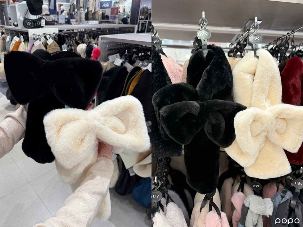 脆友搶破頭！NET超可愛百元「蝴蝶結圍巾」偷偷開賣！官網還沒上架、實體店就快被搶完了？！-2