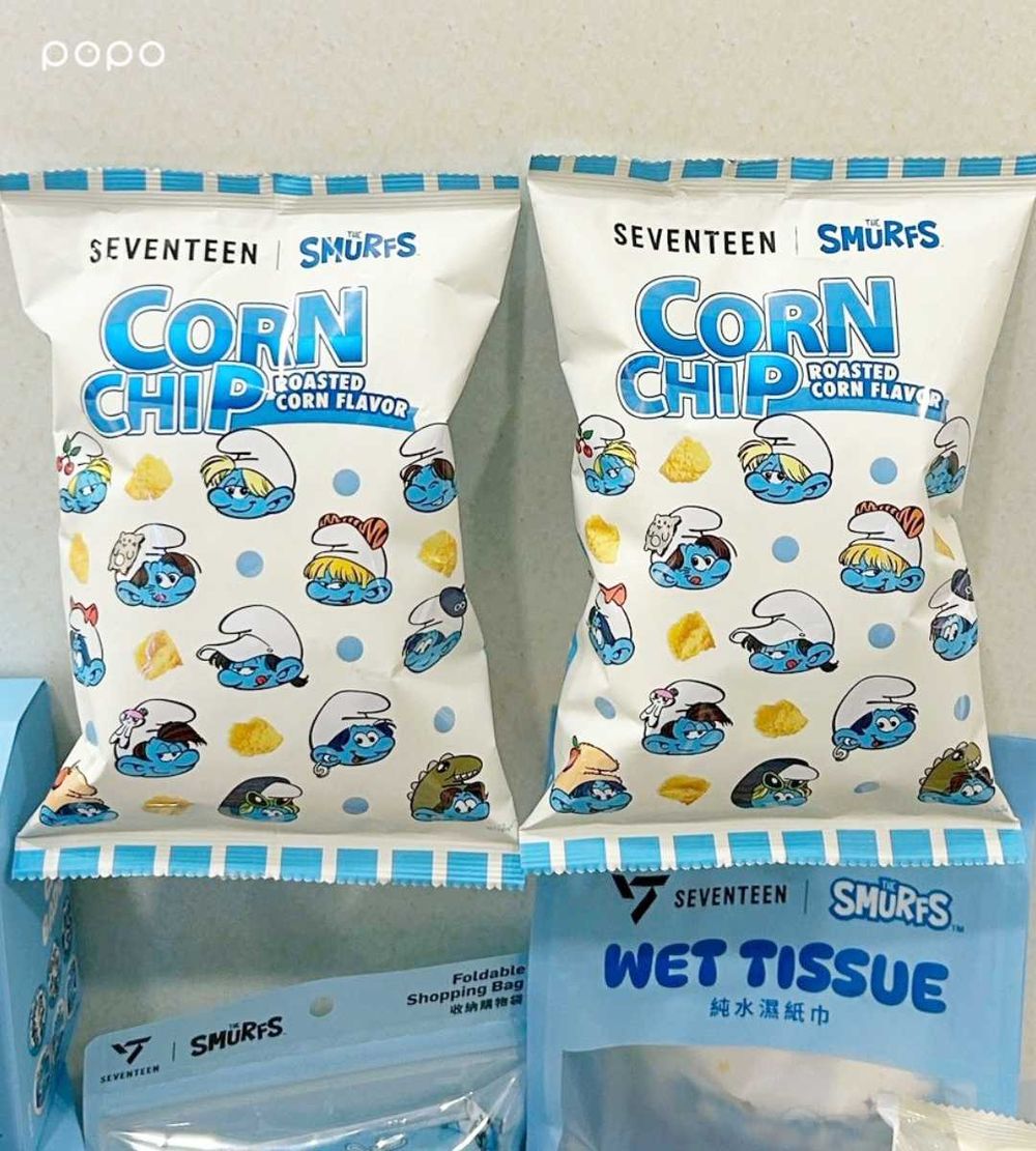 7-11開賣SEVENTEEN聯名藍色小精靈包裝甜點！巧克力捲、牛奶麵包全都太欠吃，買還送限量小貼紙！-9