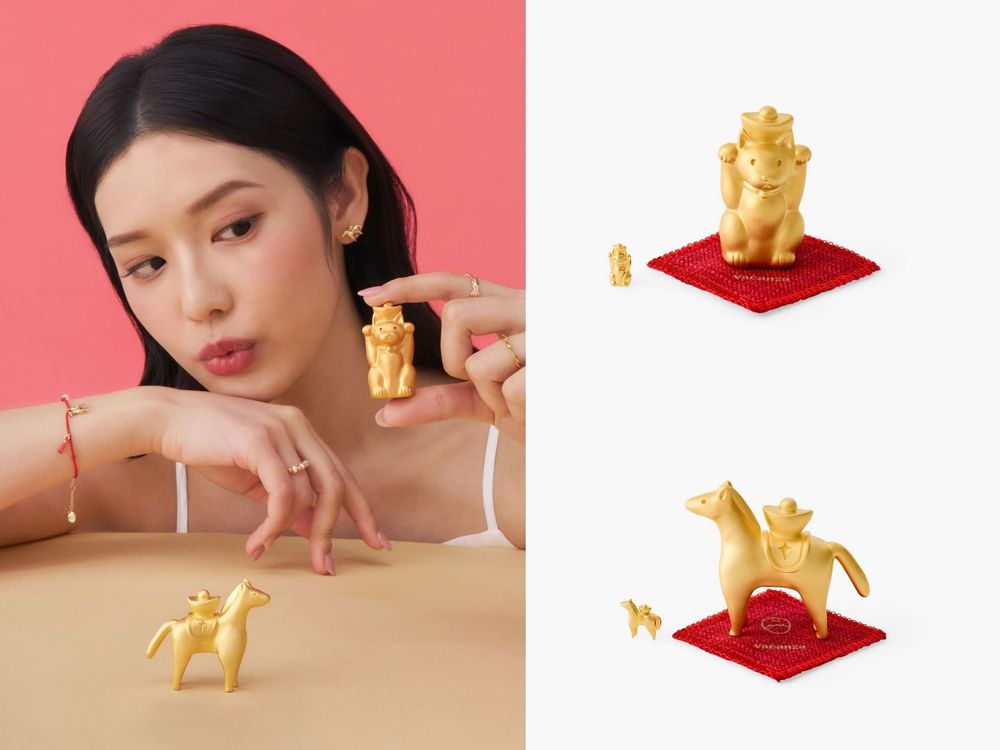 新年好運直接戴著走！vacanza超萌「生肖金手鍊」實踐馬、招財喵...加持開運一整年！-8