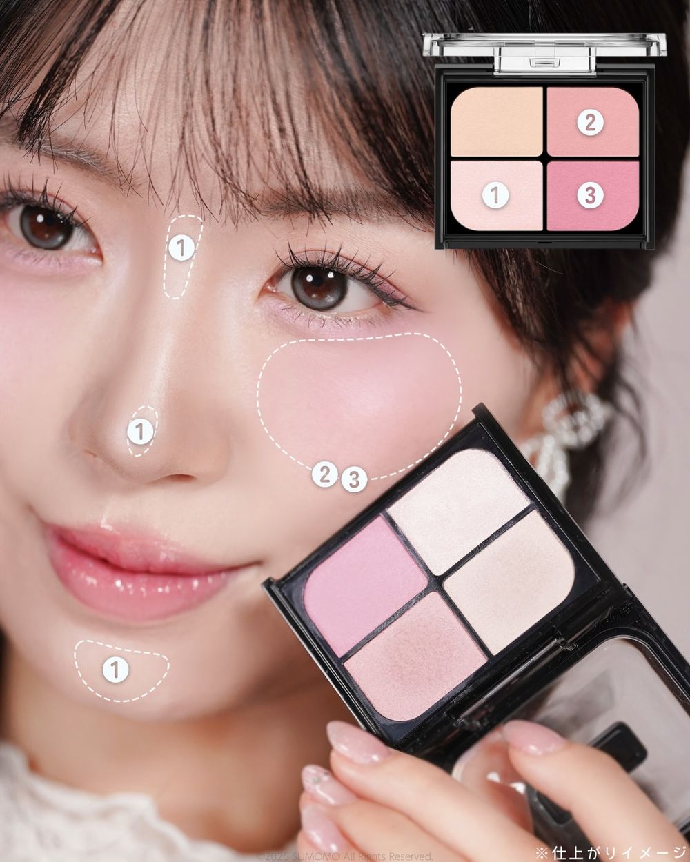2026日本爆紅眼頰同色氛圍妝！KATE「四色眼頰盤」未上市即爆紅，一盤搞定深邃大眼＋好氣色，日妞封新一代斷貨級爆品！-14