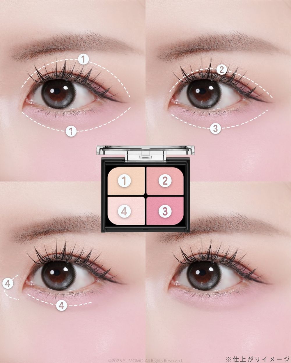 2026日本爆紅眼頰同色氛圍妝！KATE「四色眼頰盤」未上市即爆紅，一盤搞定深邃大眼＋好氣色，日妞封新一代斷貨級爆品！-11