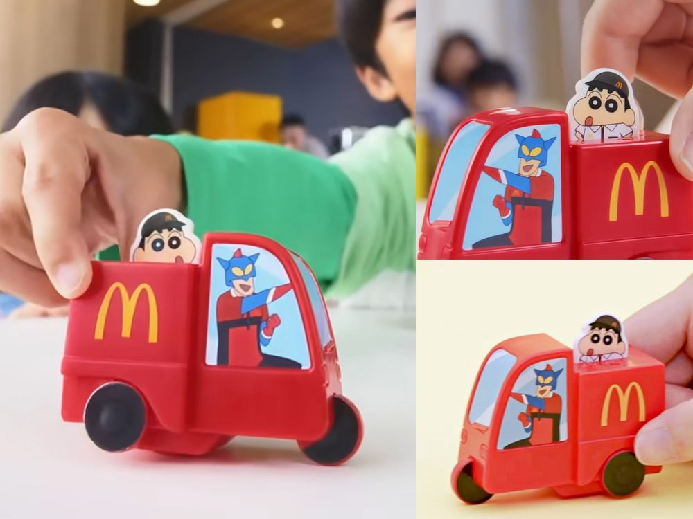 日本麥當勞會不會太犯規！超可愛「蠟筆小新店員玩具車」&「布丁狗小時鐘」同步免費送、這天登場！-7