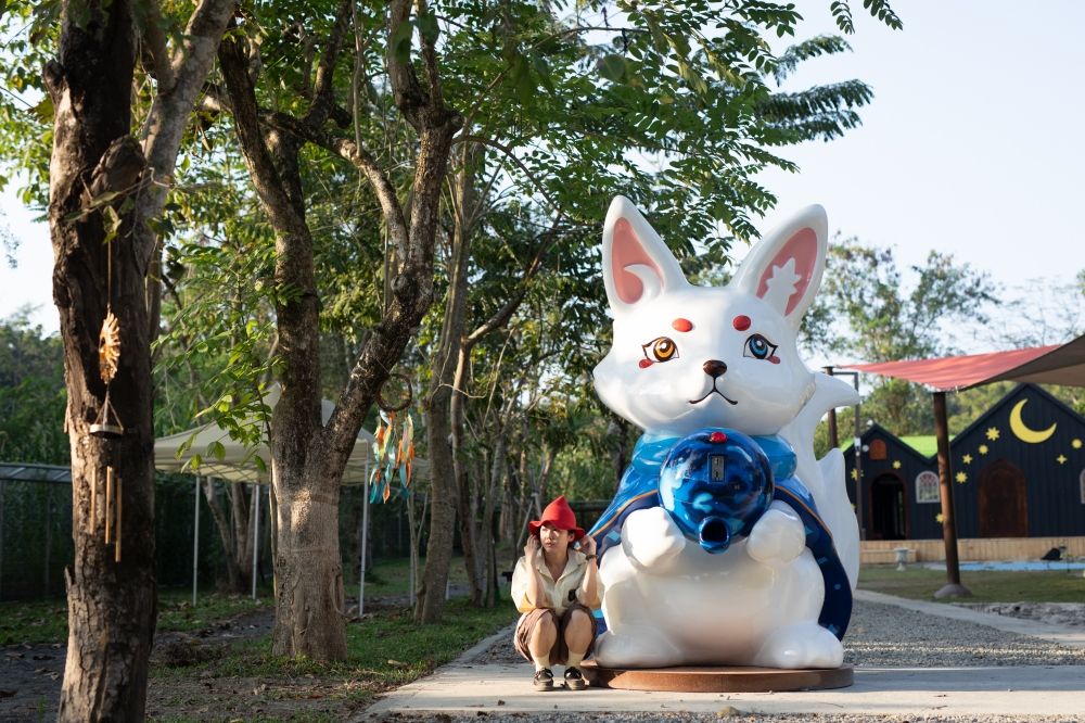 看BTS演唱會前就來這玩！高雄最新動物園區「野森動物學校」赤狐、樹懶20+種動物全都看得到太可愛！-6