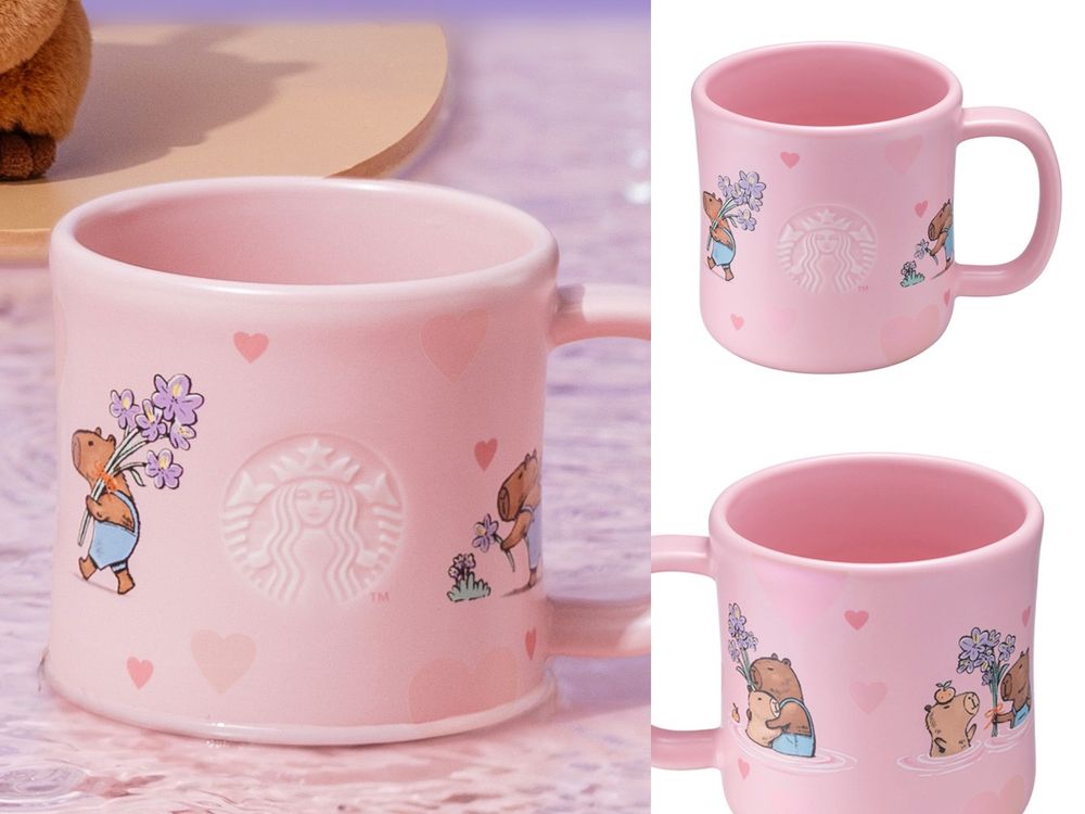 星巴克2026情人節限定周邊來了！超可愛「鴨鴨小熊玩偶、臉貼臉水豚吊飾、不鏽鋼杯」全都想買！-13