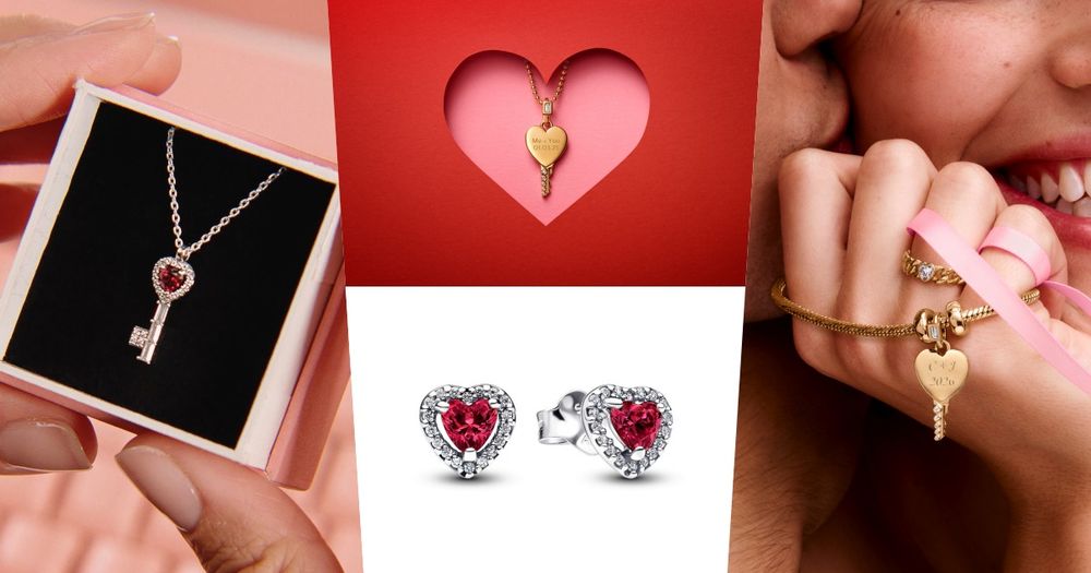 禮物提前準備好！Pandora 2026情人節系列來了！「愛心紅寶石」鑰匙吊飾、項鍊...打開另一半的心！-1