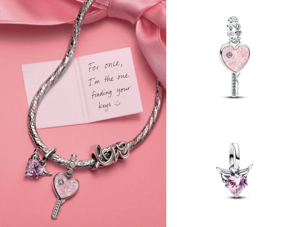 禮物提前準備好！Pandora 2026情人節系列來了！「愛心紅寶石」鑰匙吊飾、項鍊...打開另一半的心！-8