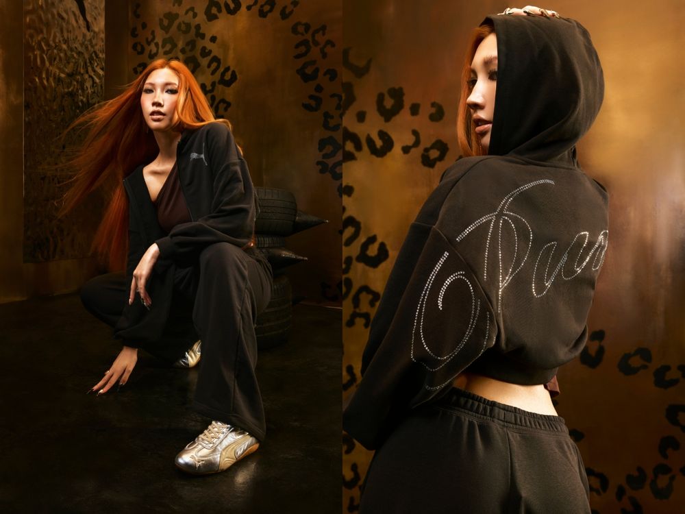 PUMA最新2026賽車鞋「奢光銀白色」漂亮到不可思議！最新品牌大使Karencici微辣穿搭太好看！-5