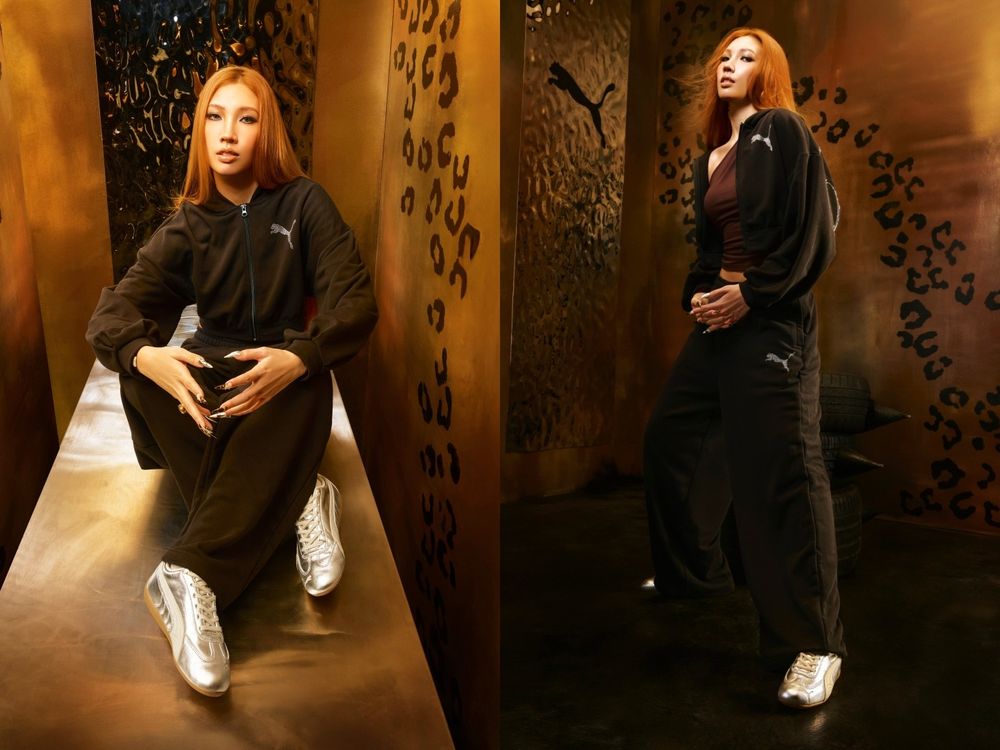 PUMA最新2026賽車鞋「奢光銀白色」漂亮到不可思議！最新品牌大使Karencici微辣穿搭太好看！-6