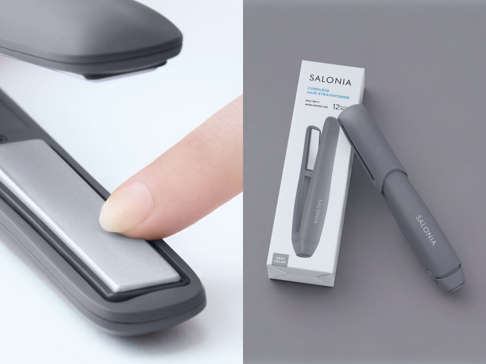 日本唐吉訶德上市秒殺、2026補貨到！SALONIA可為手機充電的「無線離子夾」，電池可拆還能帶上飛機！-7