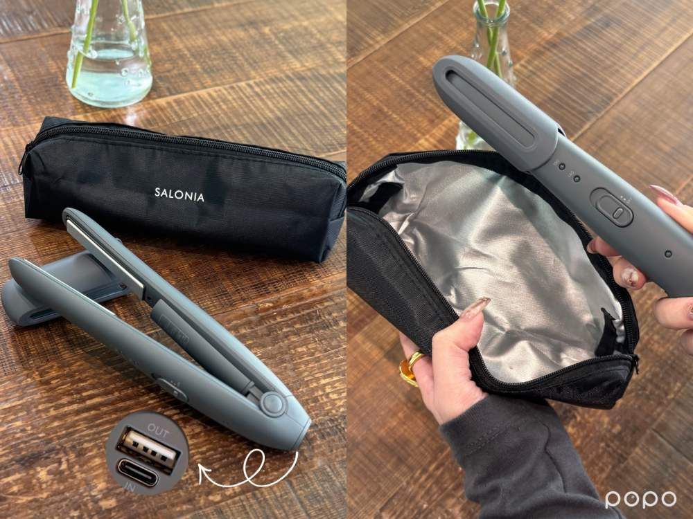 日本唐吉訶德上市秒殺、2026補貨到！SALONIA可為手機充電的「無線離子夾」，電池可拆還能帶上飛機！-11