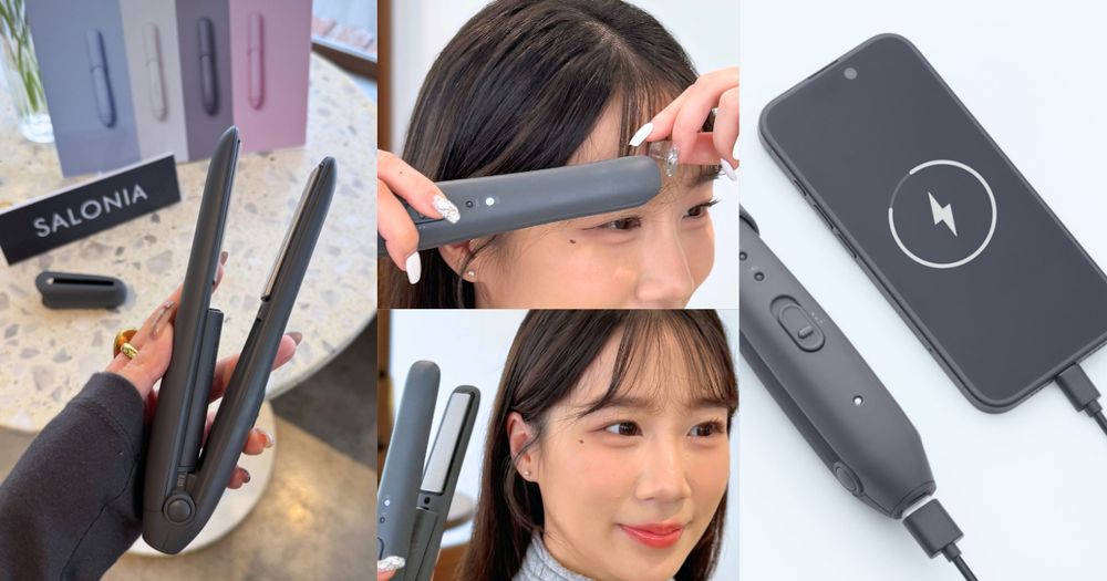 日本唐吉訶德上市秒殺、2026補貨到！SALONIA可為手機充電的「無線離子夾」，電池可拆還能帶上飛機！-1