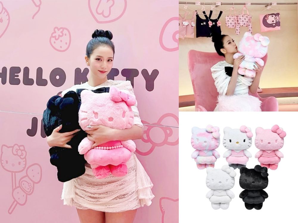 Jisoo×Hello Kitty聯名周邊價格出來了！「珍珠腰鏈Kitty玩偶、小灰塵凱蒂貓髮圈」連本人都愛到狂拍！-5