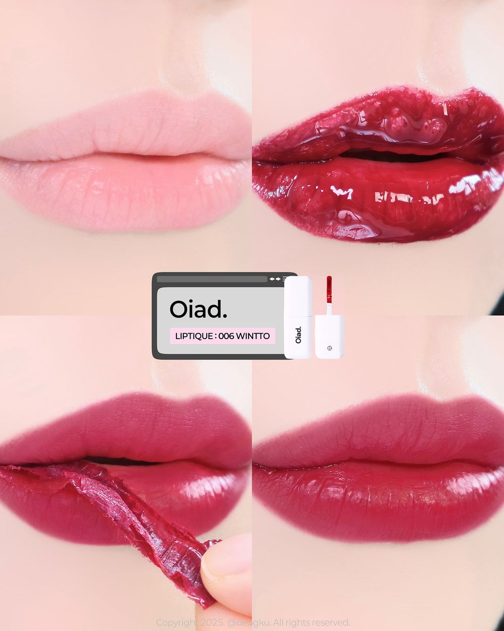時代的眼淚！復古彩妝大勢回歸，Peripera、Oiad推出撕拉染唇釉，一抹、二撕完成不沾杯「半永久」原生嫩唇色！-9