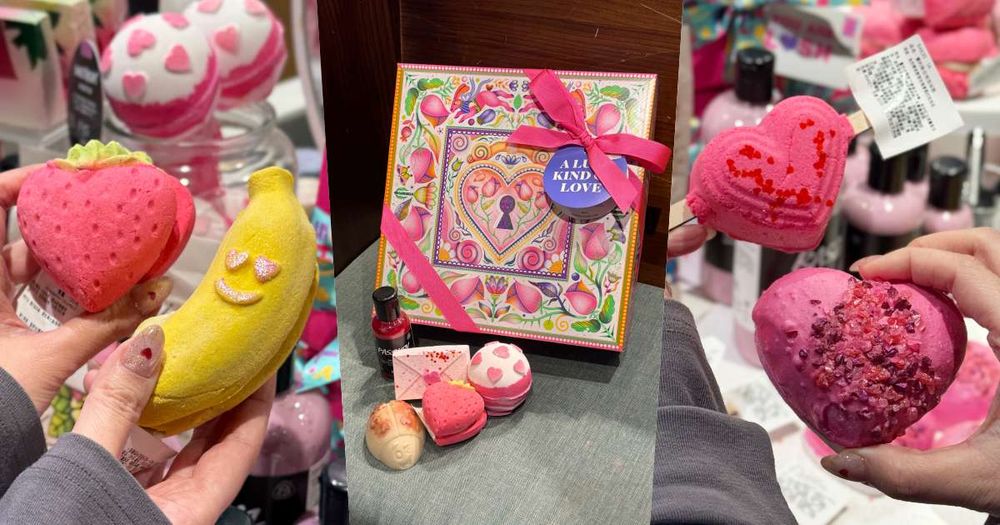 LUSH 2026情人節限定開賣！愛心汽泡彈、玫瑰香天鵝香皂，必收「為你鍾情禮盒」七款奢華護理一次擁有！-1