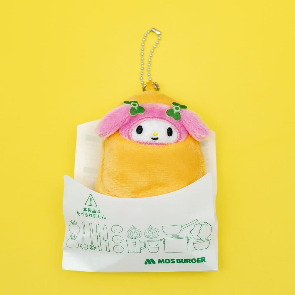 摩斯漢堡跟三麗鷗聯名了！超呆萌「和風炸雞酷洛米、摩斯雞塊美樂蒂」絨毛吊飾這天可愛開賣！-8