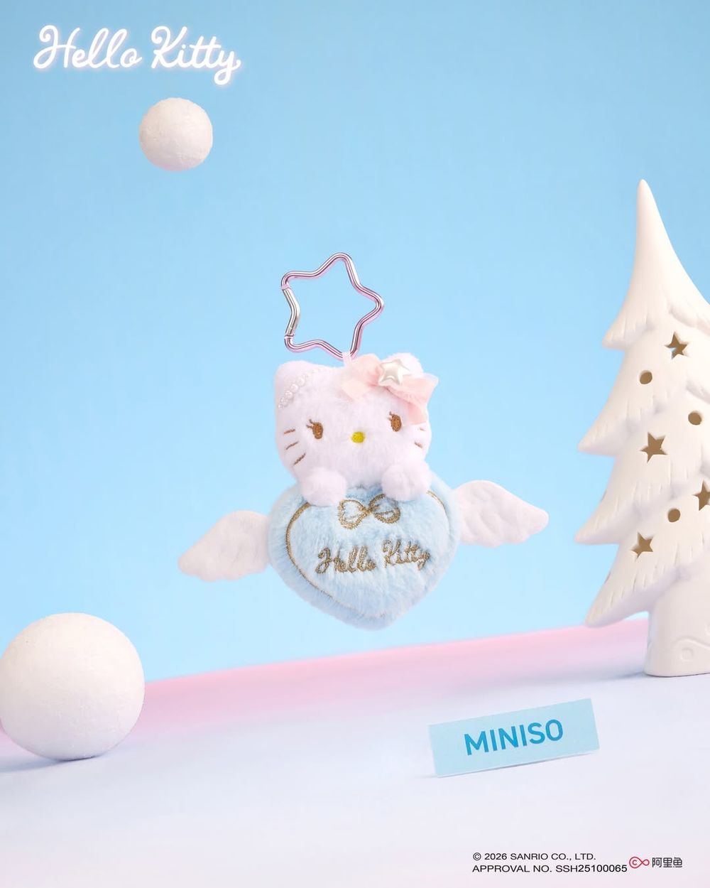 可愛發瘋！超夢幻「小飛馬Hello Kitty絨毛玩偶、愛心翅膀Kitty吊飾、大頭零錢包」全都太想買！-6