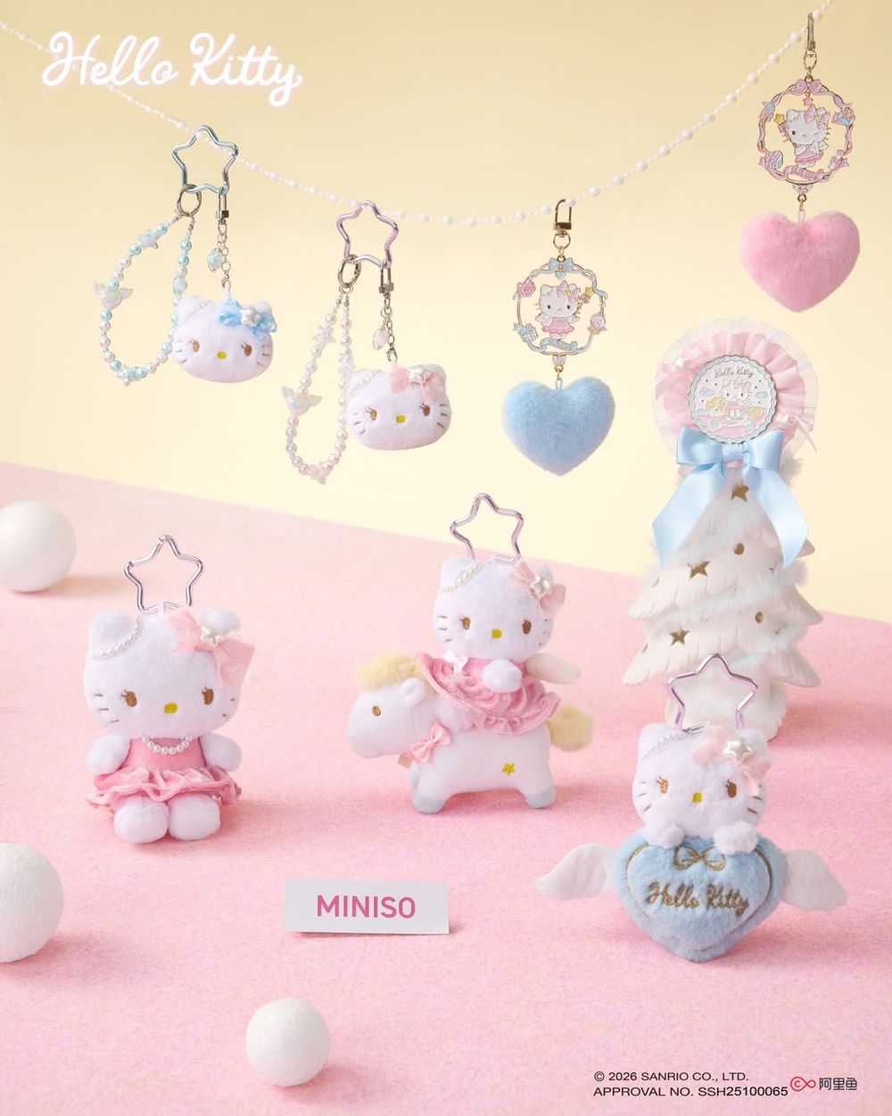 可愛發瘋！超夢幻「小飛馬Hello Kitty絨毛玩偶、愛心翅膀Kitty吊飾、大頭零錢包」全都太想買！-5